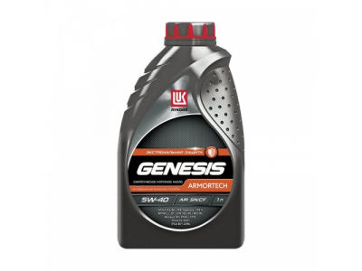Моторное масло ЛУКОЙЛ GENESIS ARMORTECH 5W40 SN/CF, 1л от LUKOIL Моторное масло ЛУКОЙЛ GENESIS ARMORTECH 5W40 SN/CF, 1л
