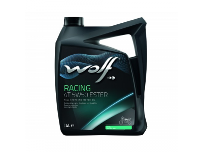 Моторное масло WOLF RACING 4T 5W50 ESTER 4L от WOLF Моторное масло WOLF RACING 4T 5W50 ESTER 4L
