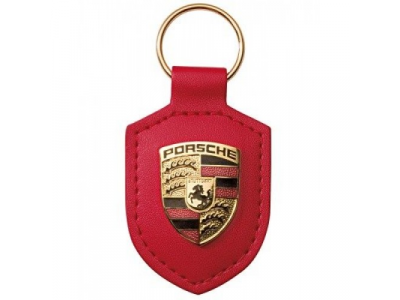 Брелок для ключей с гербом Porsche Crest Keyring, Red, артикул WAP0500920E от VAG Брелок для ключей с гербом Porsche Crest Keyring, Red, артикул WAP0500920E