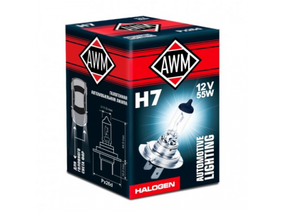 Лампа галогенная AWM H7 12V 55 W (PX26D) от AWM Лампа галогенная AWM H7 12V 55 W (PX26D)